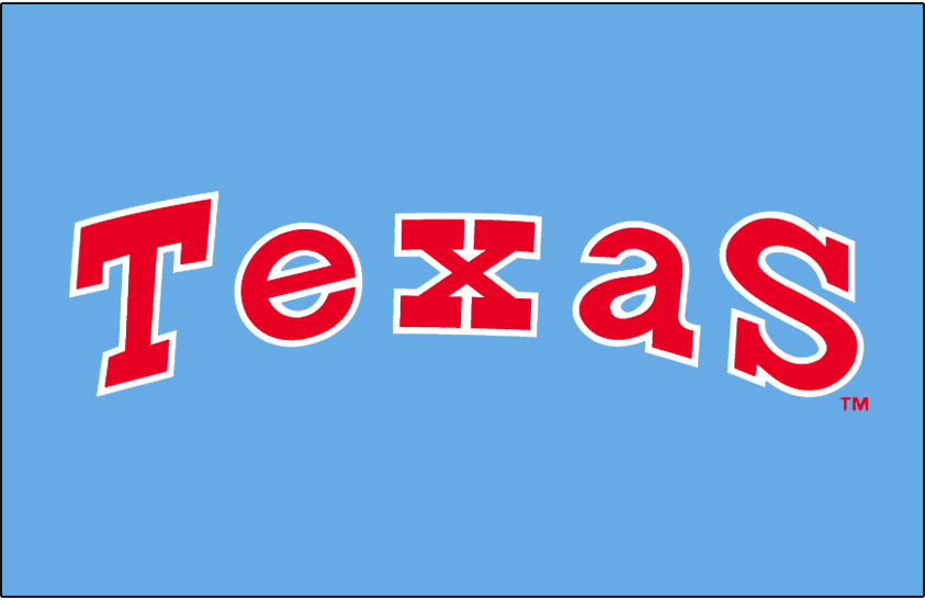 Texas Rangers 1976-1982 Jersey Logo iron on heat transfer